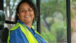 Lawrence Transit bus operator. Lawrence Transit bus operator.