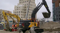 Skanska is piloting a zero-emissions electric excavator on L.A. Metro's D Line Extension Transit Project.