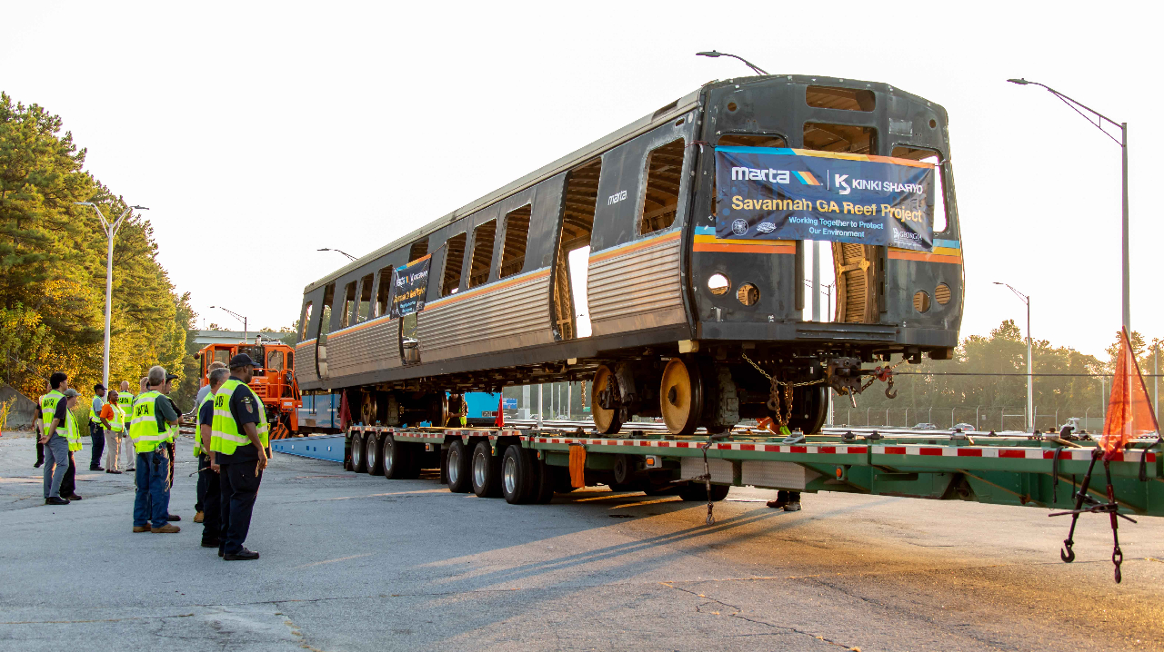 MARTA ships off first of two railcars headed toward Atlantic Ocean 
