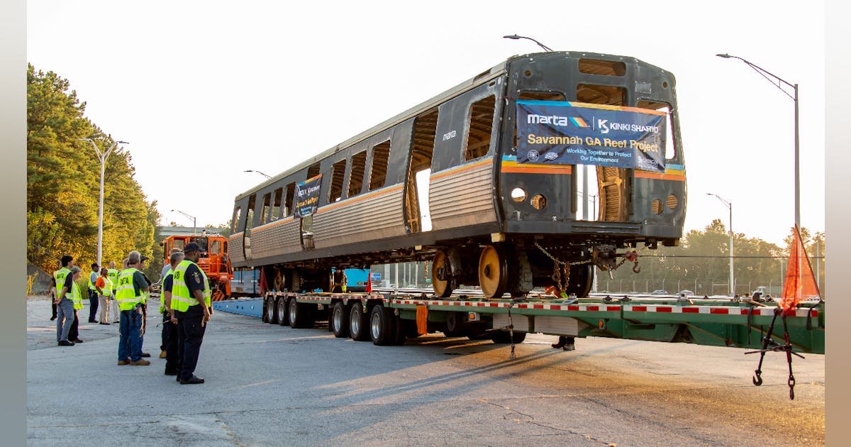 MARTA ships off first of two railcars headed toward Atlantic Ocean