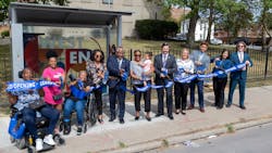 Joined by city, neighborhood and civic leaders, Metro celebrated three improved West End bus shelters &ndash; adorned with community art depicting noted West End residents &ndash; during a ribbon-cutting on Sept. 21.