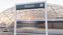 Airport rail station. Airport rail station.