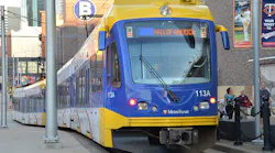 An existing Blue Line train in Minneapolis.