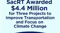 SacRT has been awarded a total of $4.4 million in state grant funding for three projects aimed at enhancing transportation infrastructure and addressing climate change impacts.