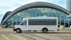 Lightning ZEV4™ shuttle bus. Lightning ZEV4™ shuttle bus.