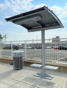 EcoShade shelter in Ft Worth, Texas.