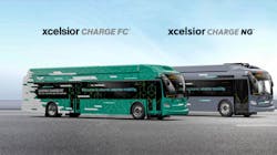 A New Flyer Xcelsior CHARGE NG and Xcelsior CHARGE FC bus.