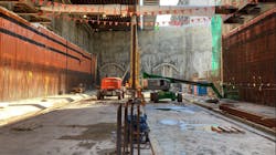 The first of two TBMs has brought the Broadway Subway Project one step closer to completion by breaking through at the future Oak-VGH Station. The first of two TBMs has brought the Broadway Subway Project one step closer to completion by breaking through at the future Oak-VGH Station.