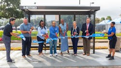Houston Metro cut the ribbon Oct. 4 on an improved bus stop on S. MacGregor Way and South Freeway in Third Ward. Houston Metro cut the ribbon Oct. 4 on an improved bus stop on S. MacGregor Way and South Freeway in Third Ward.