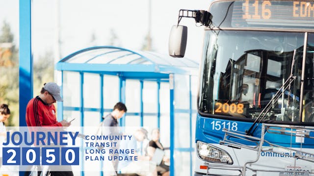 Community Transit is looking for public feedback from Snohomish County residents on Journey 2050.