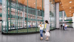 A rendering of the entrance interior of 125th St, for the Second Avenue Subway Phase 2 project.