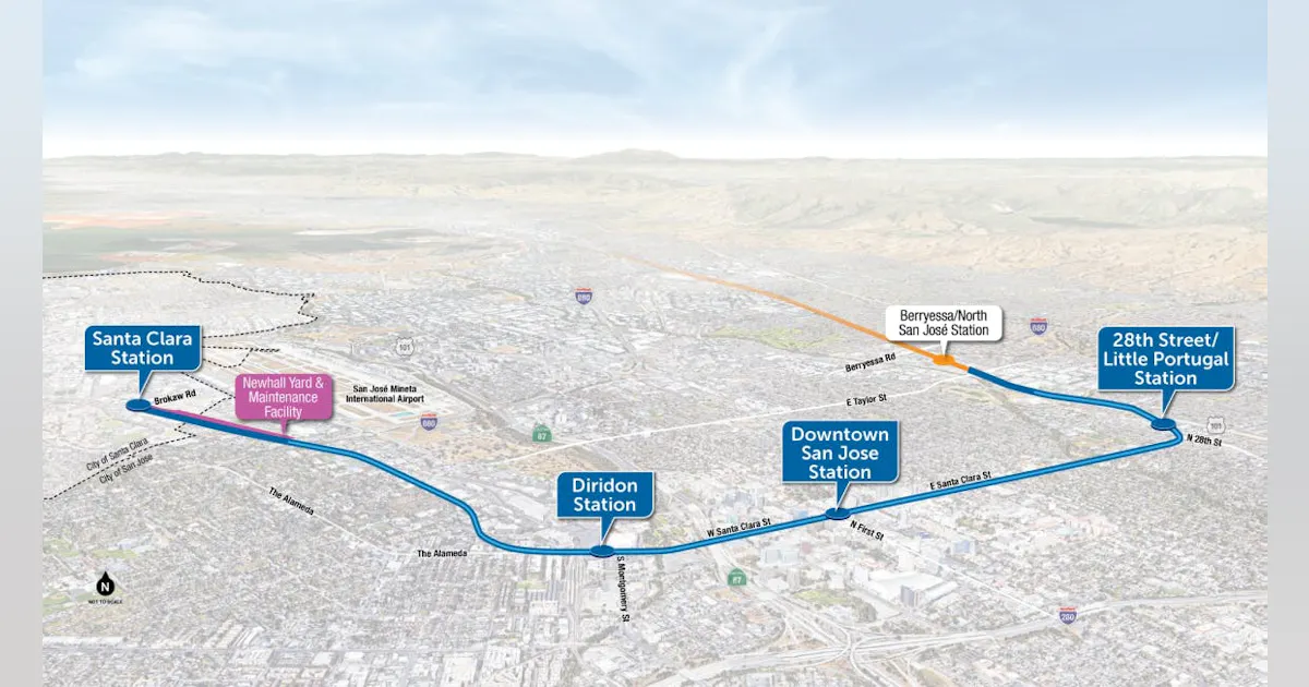Bart Extension Map MTC to allocate $375 million to phase II of Santa Clara VTA's BART ...