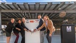 WMATA celebrated a new solar carport on top of the Anacostia Station parking garage Oct. 30.