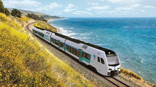 Caltrans has signed an $80 million contract with Stadler to deliver the first zero-emission, hydrogen intercity passenger trains in North America.