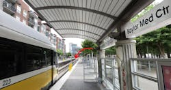 DART is looking to remove a crosswalk at Baylor University Medical Center Station to help reduce the risk of distracted riders crossing the tracks unsafely. DART is looking to remove a crosswalk at Baylor University Medical Center Station to help reduce the risk of distracted riders crossing the tracks unsafely.