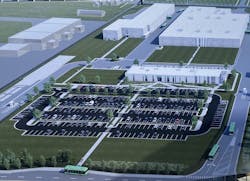 The new $150 Coolidge Terminal will have three buildings for maintenance, vehicle storage and an administration building with a new employee lounge for drivers. The new $150 Coolidge Terminal will have three buildings for maintenance, vehicle storage and an administration building with a new employee lounge for drivers.