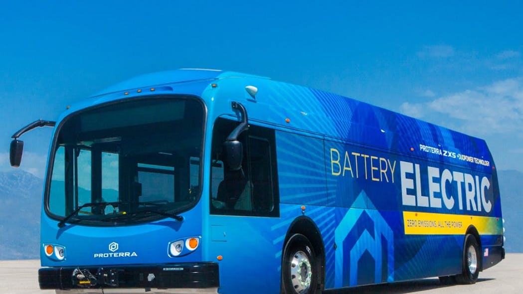 Proterra&apos;s ZX5 Next-Generation Battery-Electric Transit Vehicle.