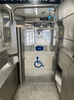 CTA has begun installment of new ADA compliant faregates. CTA has begun installment of new ADA compliant faregates.