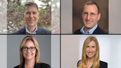 Andrew Krueger (top left), Stephen Zamansky (top right), Corina Moore (bottom left), Elizabeth Cousins (bottom right). Andrew Krueger (top left), Stephen Zamansky (top right), Corina Moore (bottom left), Elizabeth Cousins (bottom right).