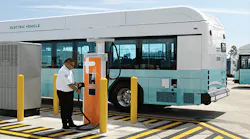 The ChargePoint Express Plus DC fast station in use.