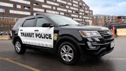 MBTA police cruiser. MBTA police cruiser.