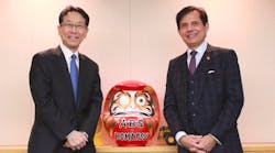 Hiroyuki Ogawa, President and CEO, Komatsu Ltd. (left) and Subhash Dhar, Founder, Chairman and CEO, ABS (right) Hiroyuki Ogawa, President and CEO, Komatsu Ltd. (left) and Subhash Dhar, Founder, Chairman and CEO, ABS (right)