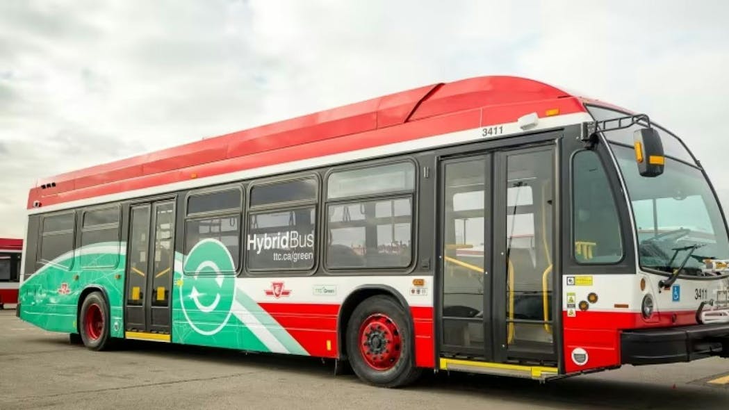 A TTC hybrid-electric bus.