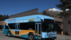 Mountain Line electric bus. Mountain Line electric bus.