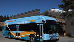 Mountain Line electric bus.