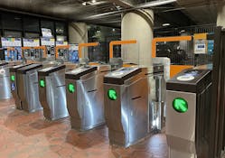 WMATA&apos;s 55-inch fare gates installed at Fort Totten Station.
