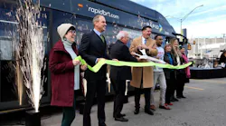 Officials from Oklahoma City, EMBARK and the FTA celebrated the opening of OKC's first bus rapid transit line on with a ribbon cutting ceremony held on Dec. 4, 2023.