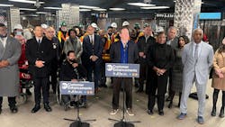 MTA has launched its first low turnstile fare array replacement with new wide-aisle fare gates at Sutphin Boulevard–Archer Avenue–JFK Airport ​​​ Station in Jamaica, Queens and a new customer service center. MTA has launched its first low turnstile fare array replacement with new wide-aisle fare gates at Sutphin Boulevard–Archer Avenue–JFK Airport ​​​ Station in Jamaica, Queens and a new customer service center.