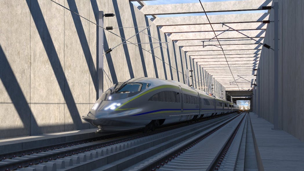 USDOT has awarded CHSRA $3.1 billion in funding for 220-mph electrified high-speed rail system project.