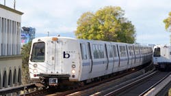 BART train. BART train.