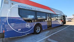 SamTrans hydrogen fuel cell bus.
