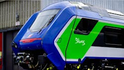 The Social Product Declaration was undertaken on Hitachi Rail's Masaccio battery hybrid train project. The Social Product Declaration was undertaken on Hitachi Rail's Masaccio battery hybrid train project.