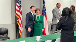 Sec. Buttigieg with CAT Executive Director and CEO Faye DiMassimo.