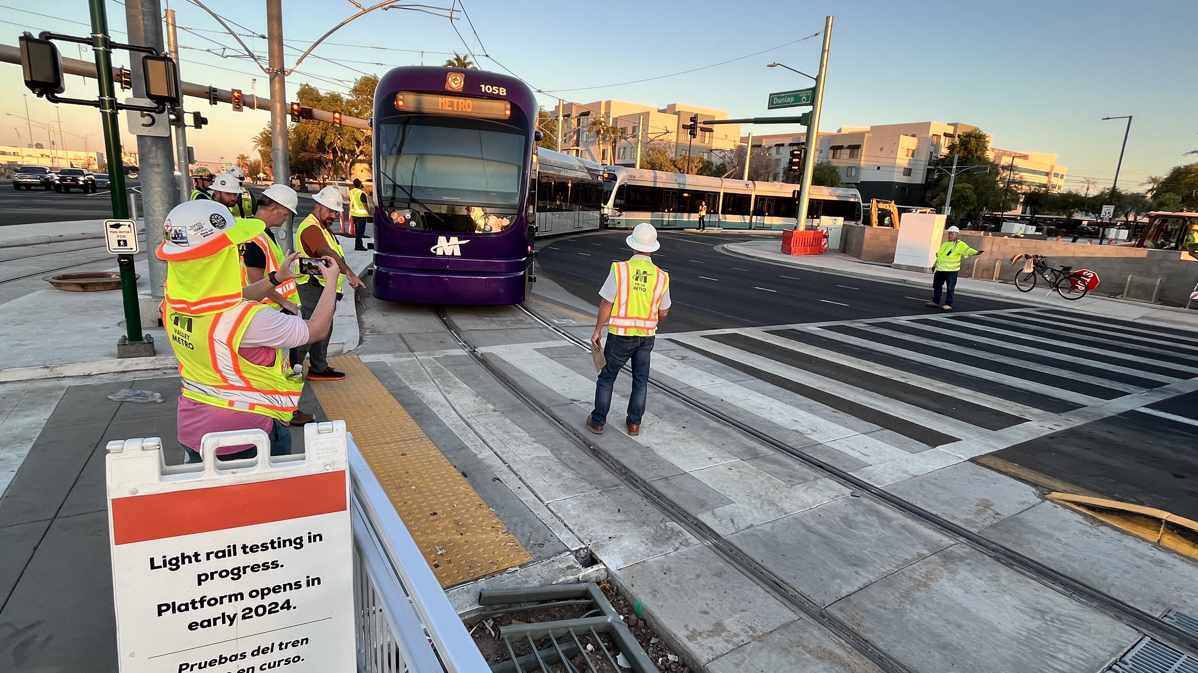 Valley Metro will begin operations of the Northwest Extension Phase II light-rail segment on Jan. 27, 2024.