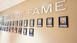 GCTD&apos;s Hall of Fame wall.