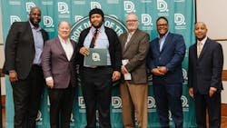 New DDOT Transit Equipment Operator Richard Smith joins Mayor Duggan, Deputy Mayor Bettison and DDOT officials to celebrate his graduation.. New DDOT Transit Equipment Operator Richard Smith joins Mayor Duggan, Deputy Mayor Bettison and DDOT officials to celebrate his graduation..