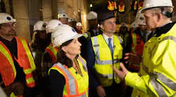 New York Gov. Kathy Hochul visits the site of the Second Avenue Subway extension.