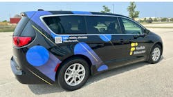 A FlexRide Milwaukee vehicle. A FlexRide Milwaukee vehicle.