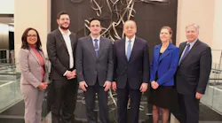 From left: Carita Ducre, APTA vice president – workforce development and educational services; Simon Minelli, CUTA director – research, technical services and industry programs; Marco D’Angelo; Paul P. Skoutelas; Petra Mollet, APTA vice president – strategic & international programs and Art Guzzetti, APTA vice president – mobility initiatives and public policy.