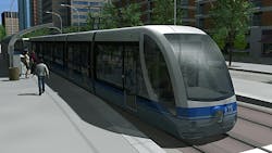 A rendering of the Metro Line Northwest LRT extension.