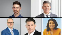 Clockwise from top left: Mitchell Parsons, John Henderson, Luke Olson, Ray Verrelle, Inez Evans Clockwise from top left: Mitchell Parsons, John Henderson, Luke Olson, Ray Verrelle, Inez Evans