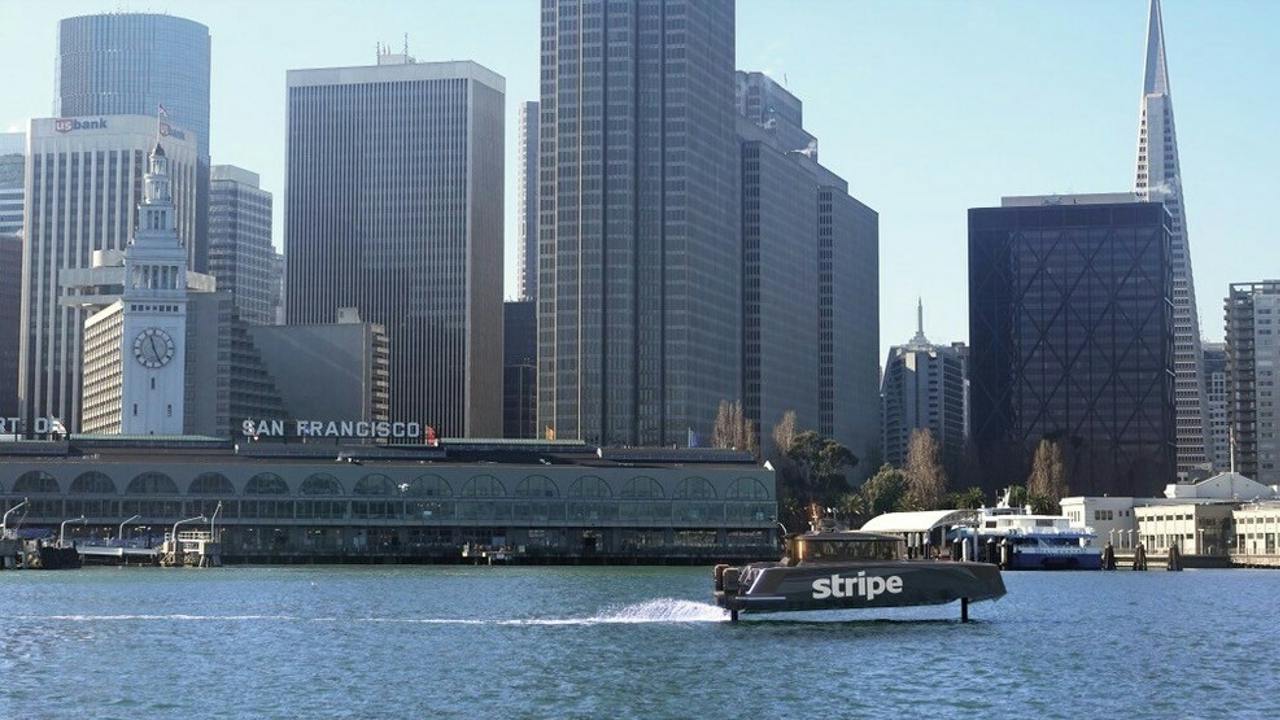 The Navier N30 with rendering of the Stripe logo.