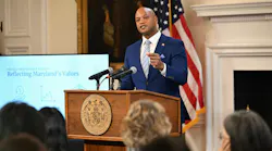 Maryland Gov. Wes Moore speaks during an event outlining his proposed FY25 Budget, which includes $150 million to restore transportation funding for the fiscal year.