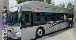 COTA electric bus. COTA electric bus.