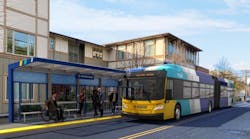 A rendering of Sound Transit&apos;s Stride BRT on S3.