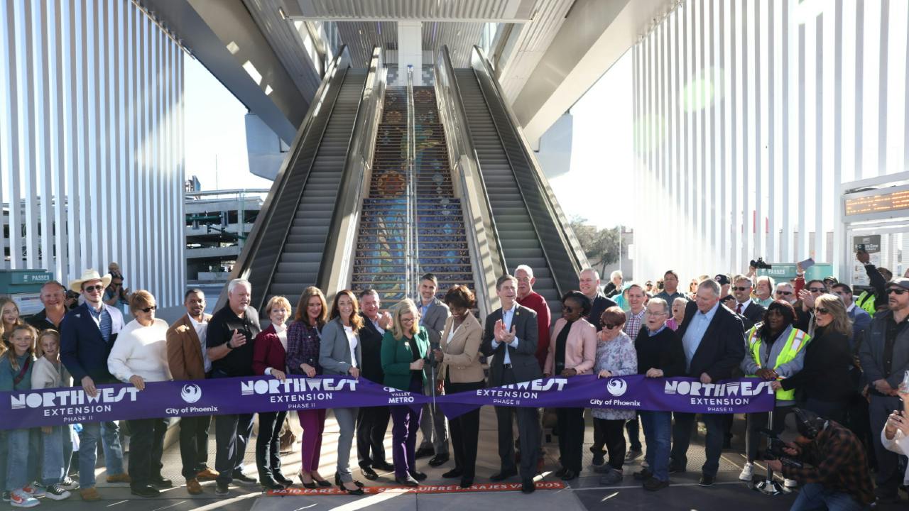 Valley Metro celebrates the opening of the Northwest Phase II extension.